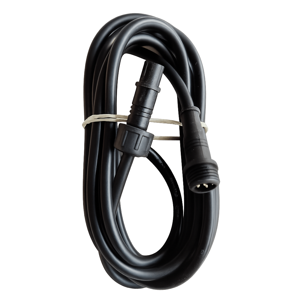 12 / 24 volt RGBWW waterdicht verlengsnoer 200 cm (niet geschikt voor lichtcomputer) + 