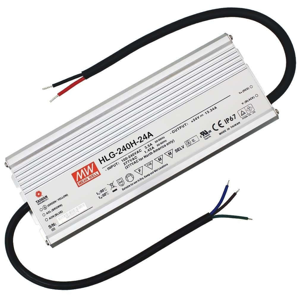 Beste waterdichte aquarium voedingsadapter Meanwell 24 volt 10A 240 watt + 