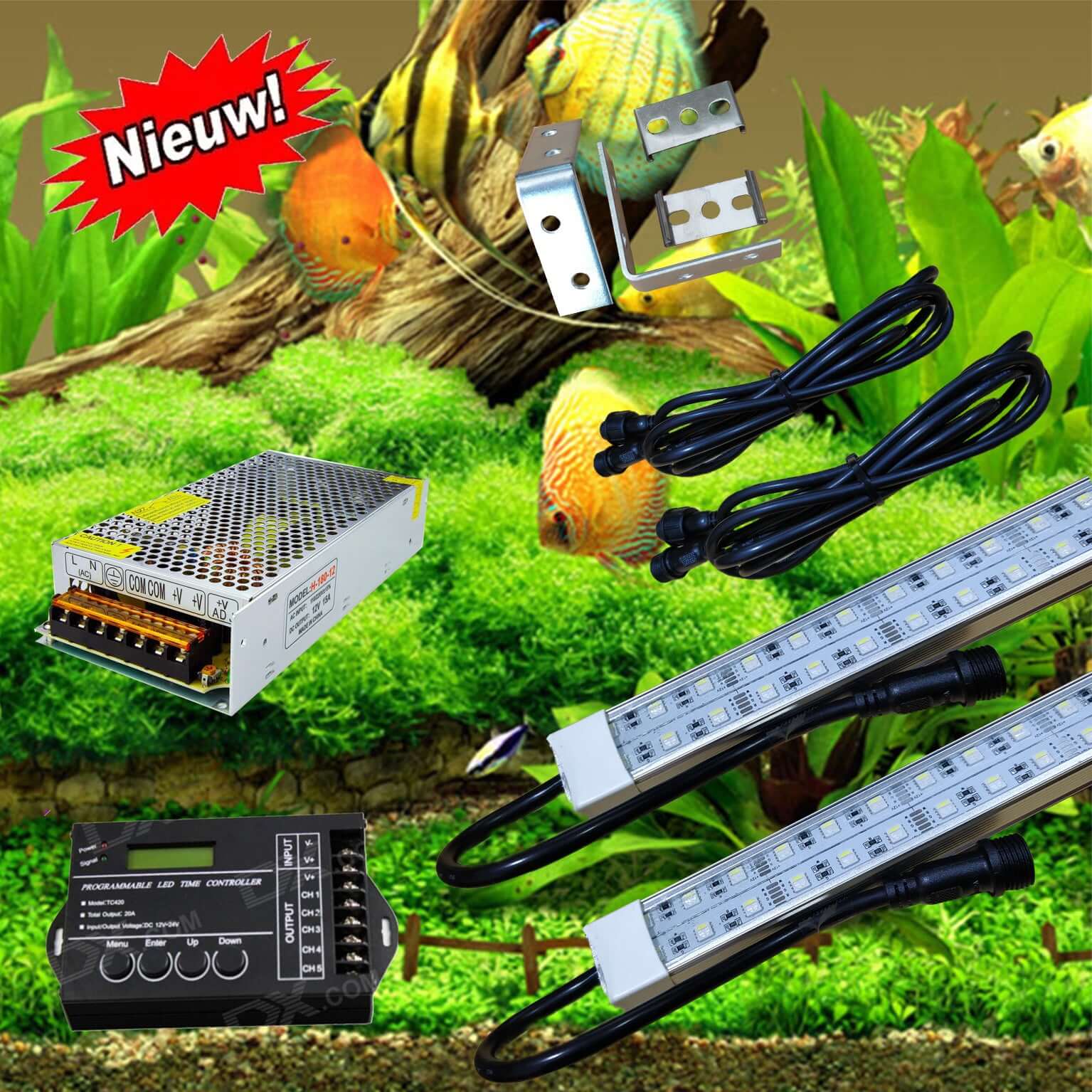 12 volt Planten RGBW/RGBW(W) set (diverse maten) (scroll naar beneden voor een volledige productbeschrijving) + 