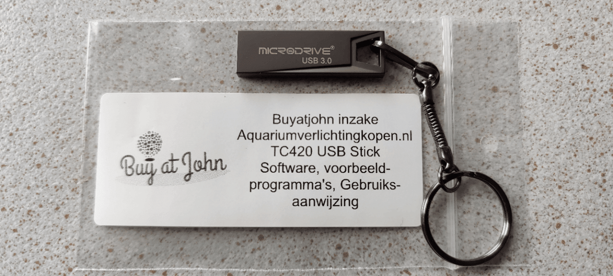 Software TC420 USB stick (8GB) - Plug & play aquarium led verlichting van Buyatjohn